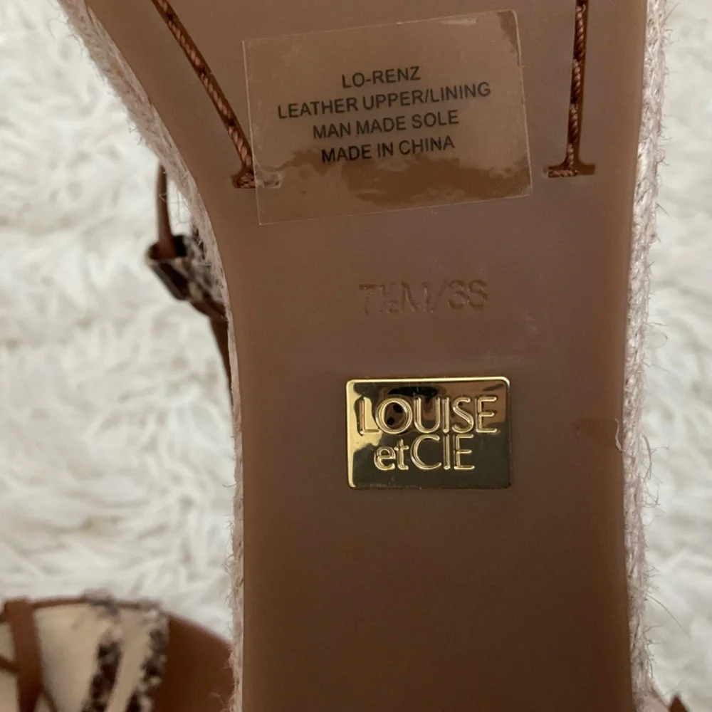 Louise Et Cie Renz‎ Leather Espadrille Platform Sandals - Size 7.5